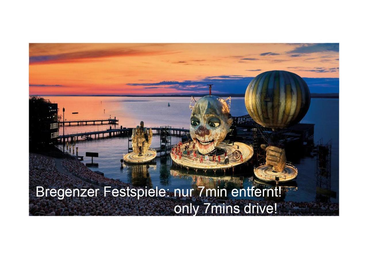 Luxus Penthouse Bregenz Feldmoos Mit Whirlpool & Riesen Terrasse, Nahe Festspiele Apartment Екстериор снимка